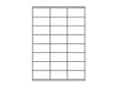 Etiketten 70,0x36,0mm weiss - 24 Etiketten/Blatt