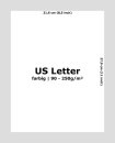 US Letter Papier farbig - 90-250g/m&sup2;
