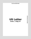 US Letter Papier - weiss 120g (100 Blatt)