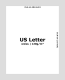 US Letter Papier - weiss 120g (100 Blatt)